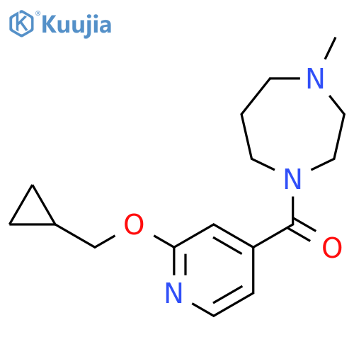 (2-(Cyclopropylmethoxy)pyridin-4-yl)(4-methyl-1,4-diazepan-1-yl)methanone structure