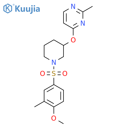 4-{[1-(4-methoxy-3-methylbenzenesulfonyl)piperidin-3-yl]oxy}-2-methylpyrimidine structure