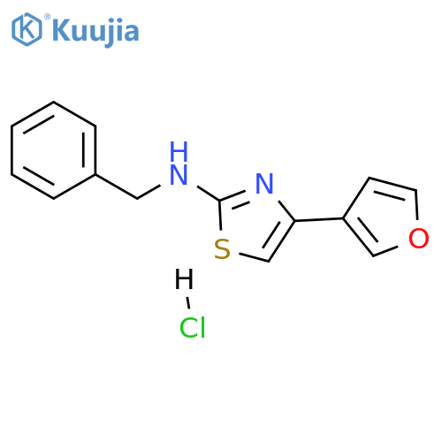 N-benzyl-4-(furan-3-yl)-1,3-thiazol-2-amine:hydrochloride structure