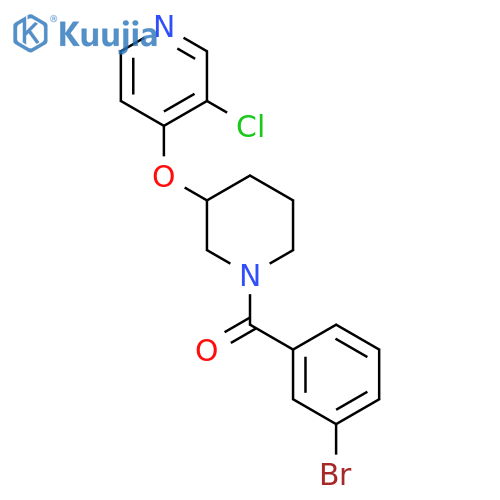 4-{[1-(3-bromobenzoyl)piperidin-3-yl]oxy}-3-chloropyridine structure