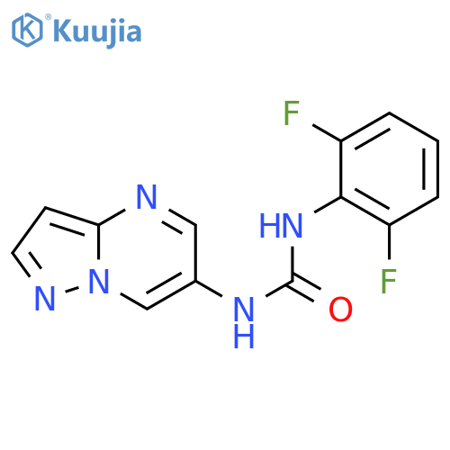 1-(2,6-difluorophenyl)-3-{pyrazolo[1,5-a]pyrimidin-6-yl}urea structure