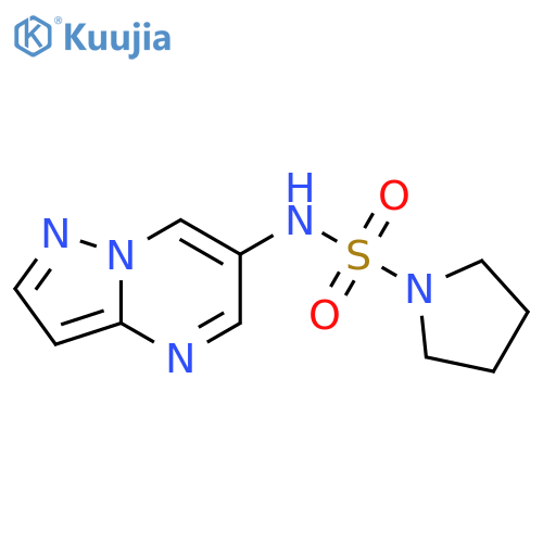 N-{pyrazolo[1,5-a]pyrimidin-6-yl}pyrrolidine-1-sulfonamide structure