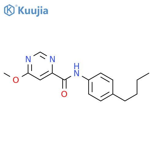 N-(4-butylphenyl)-6-methoxypyrimidine-4-carboxamide structure