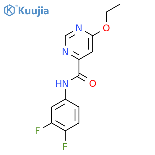 N-(3,4-difluorophenyl)-6-ethoxypyrimidine-4-carboxamide structure