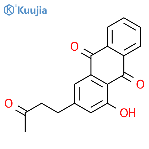 9,10-Anthracenedione, 1-hydroxy-3-(3-oxobutyl)- structure