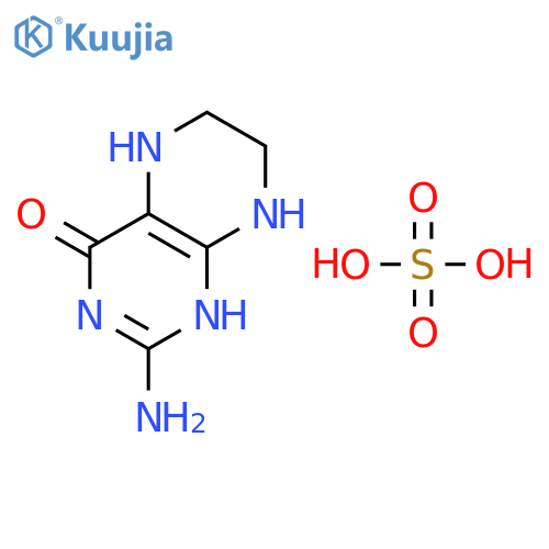 2-amino-5,6,7,8-tetrahydro-1H-pteridin-4-one sulphate structure