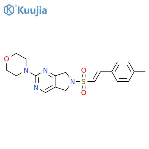 4-{6-[(E)-2-(4-methylphenyl)ethenesulfonyl]-5H,6H,7H-pyrrolo[3,4-d]pyrimidin-2-yl}morpholine structure