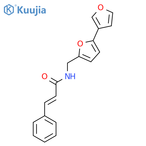 (2E)-N-({[2,3'-bifuran]-5-yl}methyl)-3-phenylprop-2-enamide structure
