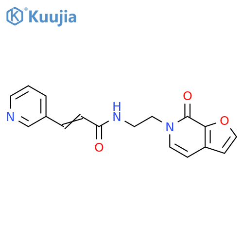 (2Z)-N-(2-{7-oxo-6H,7H-furo2,3-cpyridin-6-yl}ethyl)-3-(pyridin-3-yl)prop-2-enamide structure
