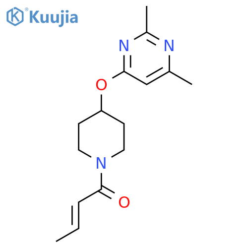 (2E)-1-{4-(2,6-dimethylpyrimidin-4-yl)oxypiperidin-1-yl}but-2-en-1-one structure