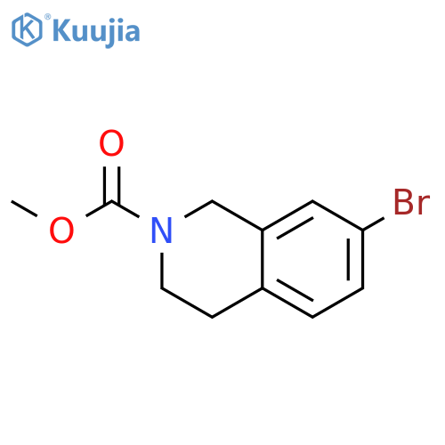 2(1H)-Isoquinolinecarboxylic acid, 7-bromo-3,4-dihydro-, methyl ester structure