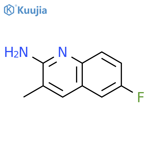 2-Amino-6-fluoro-3-methylquinoline structure