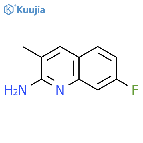 2-Amino-7-fluoro-3-methylquinoline structure