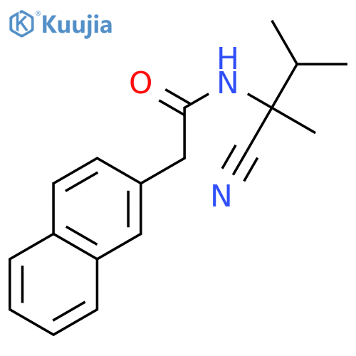 2-Naphthaleneacetamide, N-(1-cyano-1,2-dimethylpropyl)- structure