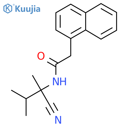 N-(1-cyano-1,2-dimethylpropyl)-2-(naphthalen-1-yl)acetamide structure