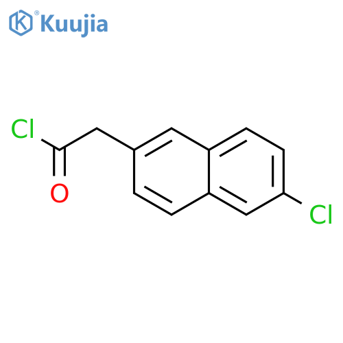2-Naphthaleneacetyl chloride, 6-chloro- structure