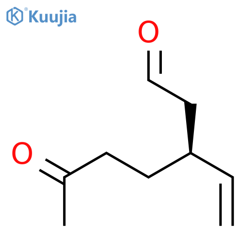 Heptanal, 3-ethenyl-6-oxo-, (S)- structure