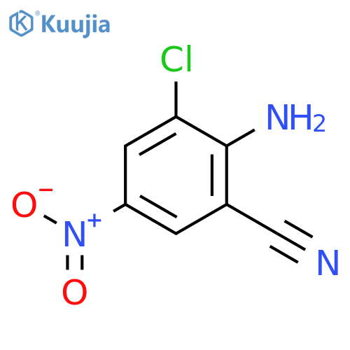 2-Amino-3-chloro-5-nitrobenzonitrile structure