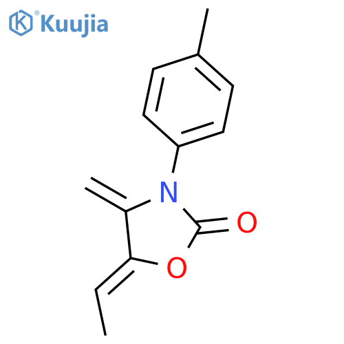 2-Oxazolidinone, 5-ethylidene-4-methylene-3-(4-methylphenyl)- structure