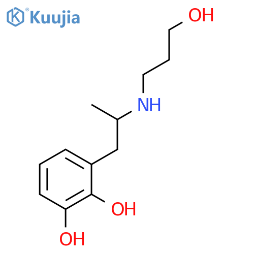 Benzenediol, [2-[(3-hydroxypropyl)amino]propyl]- structure