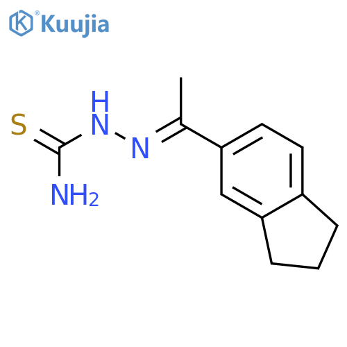 Hydrazinecarbothioamide, 2-[1-(2,3-dihydro-1H-inden-5-yl)ethylidene]- structure
