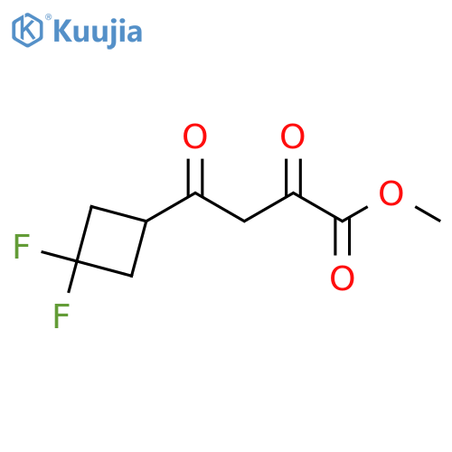 methyl 4-(3,3-difluorocyclobutyl)-2,4-dioxobutanoate structure