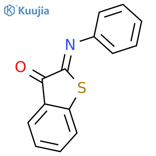 Benzo[b]thiophen-3(2H)-one, 2-(phenylimino)-, (2Z)- structure