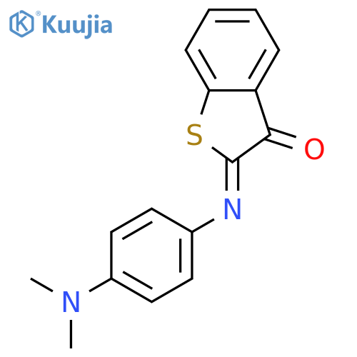 Benzo[b]thiophen-3(2H)-one, 2-[[4-(dimethylamino)phenyl]imino]-, (2Z)- structure