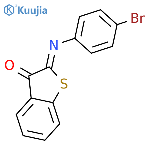 Benzo[b]thiophen-3(2H)-one, 2-[(4-bromophenyl)imino]-, (2Z)- structure