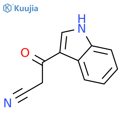 3-(1H-Indol-3-yl)-3-oxopropanenitrile structure