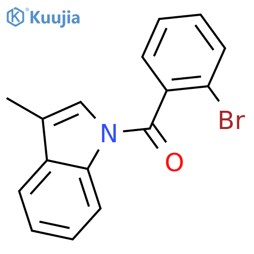 (2-Bromophenyl)(3-methyl-1H-indol-1-yl)methanone structure