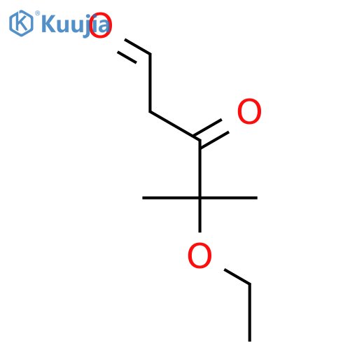 Pentanal, 4-ethoxy-4-methyl-3-oxo- structure