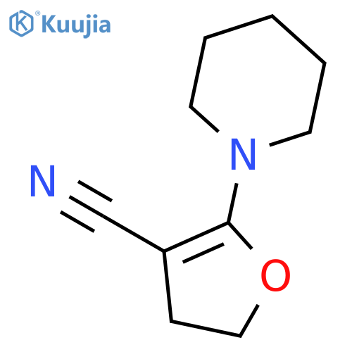 3-Furancarbonitrile, 4,5-dihydro-2-(1-piperidinyl)- structure