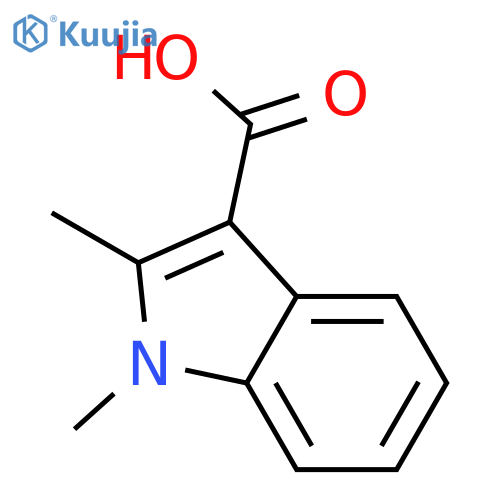 1,2-Dimethyl-1H-indole-3-carboxylic acid structure