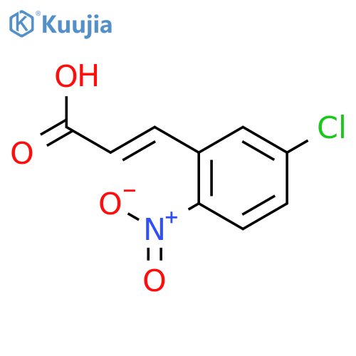 5-Chloro-2-nitrocinnamic Acid structure