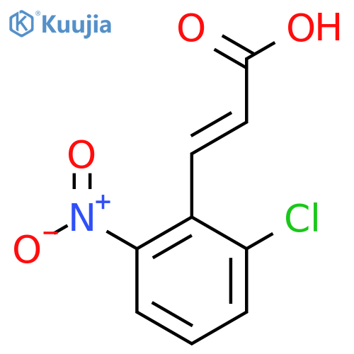2-Chloro-6-nitrocinnamic acid structure