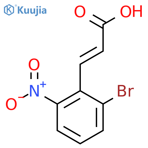 2-Bromo-6-nitrocinnamic acid structure