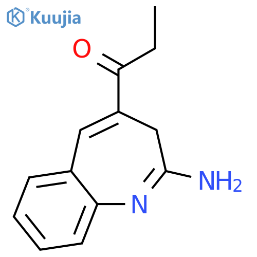 1-PROPANONE, 1-(2-AMINO-3H-1-BENZAZEPIN-4-YL)- structure