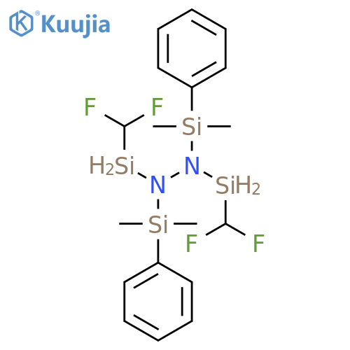 Hydrazine, 1,2-bis(difluoromethylsilyl)-1,2-bis(dimethylphenylsilyl)- structure