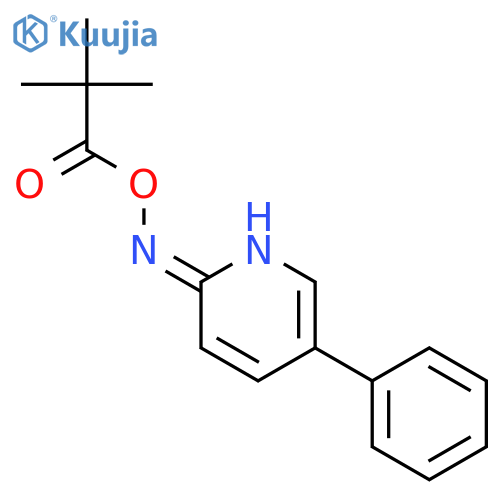 2(1H)-PYRIDINONE, 5-PHENYL-, O-(2,2-DIMETHYL-1-OXOPROPYL)OXIME structure