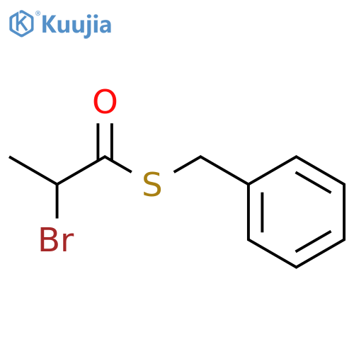 Propanethioic acid, 2-bromo-, S-(phenylmethyl) ester structure