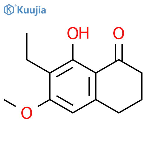 1(2H)-Naphthalenone, 7-ethyl-3,4-dihydro-8-hydroxy-6-methoxy- structure