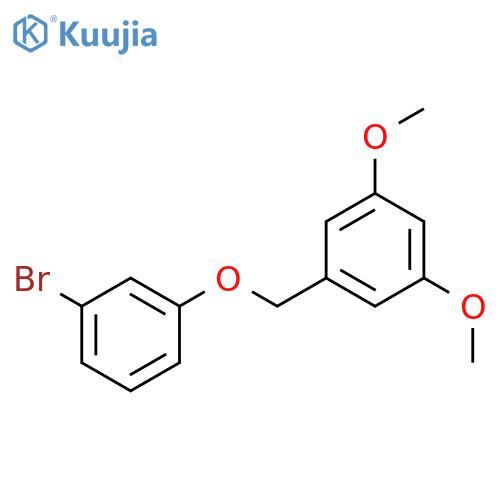 Benzene, 1-[(3-bromophenoxy)methyl]-3,5-dimethoxy- structure