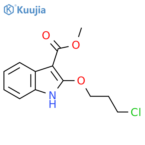 1H-Indole-3-carboxylic acid, 2-(3-chloropropoxy)-, methyl ester structure