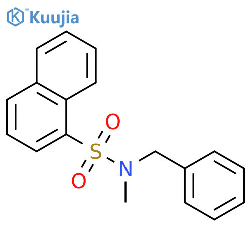 1-Naphthalenesulfonamide, N-methyl-N-(phenylmethyl)- structure