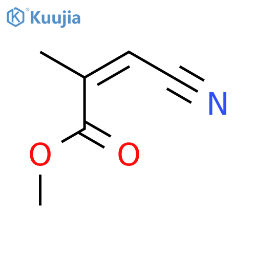 2-Propenoic acid, 3-cyano-2-methyl-, methyl ester, (Z)- structure