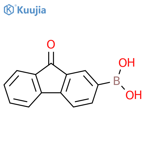 (9-Oxo-9H-fluoren-2-yl)boronic acid structure