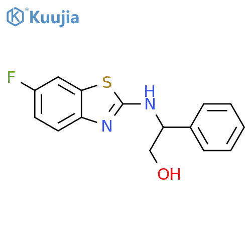Benzeneethanol, β-[(6-fluoro-2-benzothiazolyl)amino]-, (βR)- structure