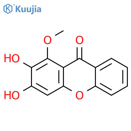 1-Methoxy-2,3-dihydroxyxanthon structure