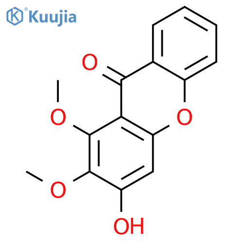 1,2-Dimethoxy-3-hydroxyxanthon structure